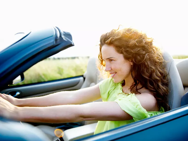 From the series "Woman at the wheel"- spreading safety