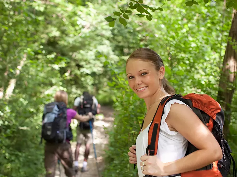 Nordic walking to get in shape