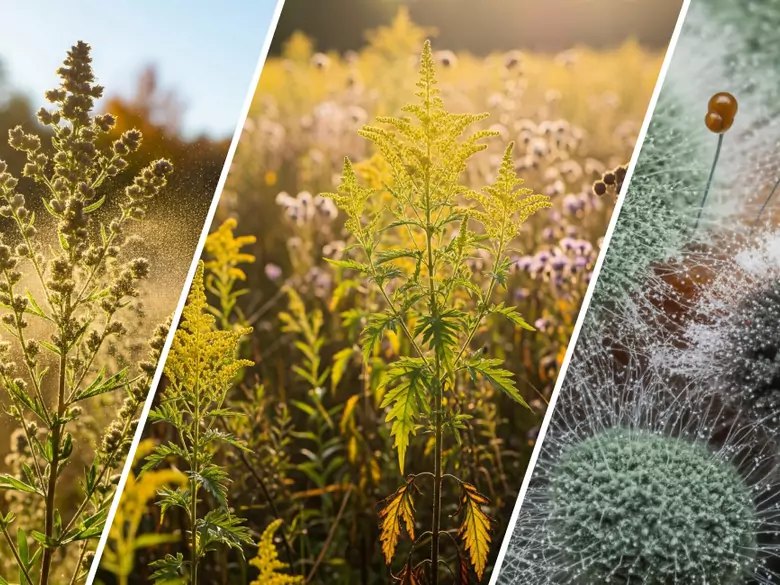 AleAlert: Pollen from mugwort, ragweed and microscopic fungi in October