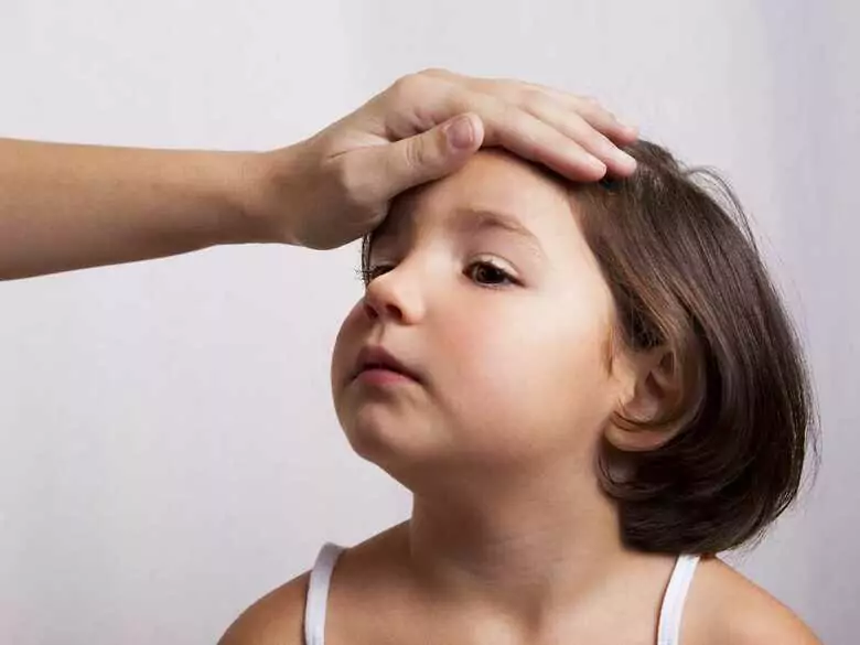 Child with a fever