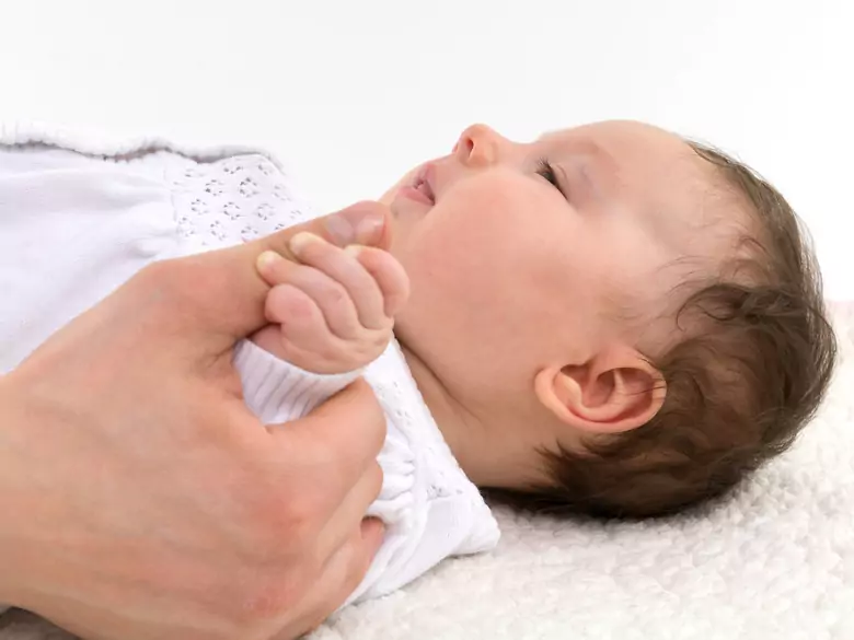 One-year-old child treated with genetically engineered cells.