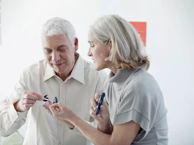 Diabetic patient in the dental surgery
