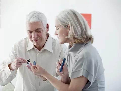 Diabetic patient in the dental surgery