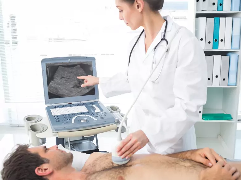 Medical US examination as part of diagnosis and monitoring of oncological treatment